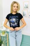 146955 Renkli Baskili Tshirt